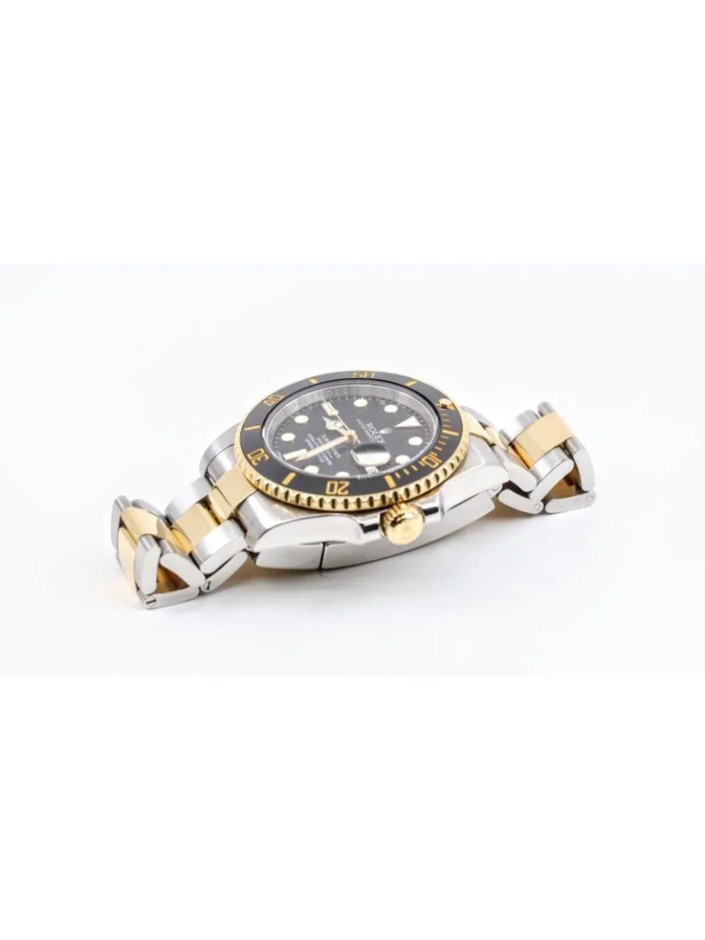 2013 Rolex Submariner Date 116613LN 40mm Two Tone Black 18K Gold Box Papers